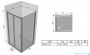Ravak Blix BLDP2 drzwi prysznicowe 110cm satyna transparent Anticalc 0PVD0U00Z1